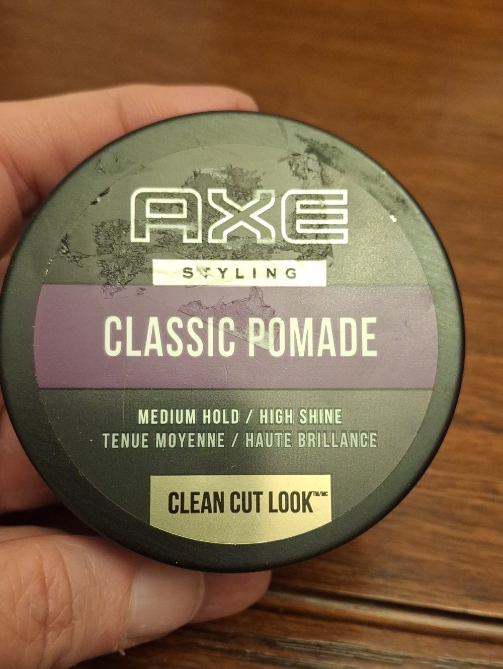 AXE Pomade Clean Cut Style Medium Hold 75g Metal Jar New